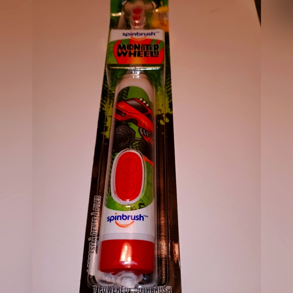 Monster Wheel Reptile Toothbrush - Red
